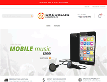 Tablet Screenshot of daedalusproduction.com